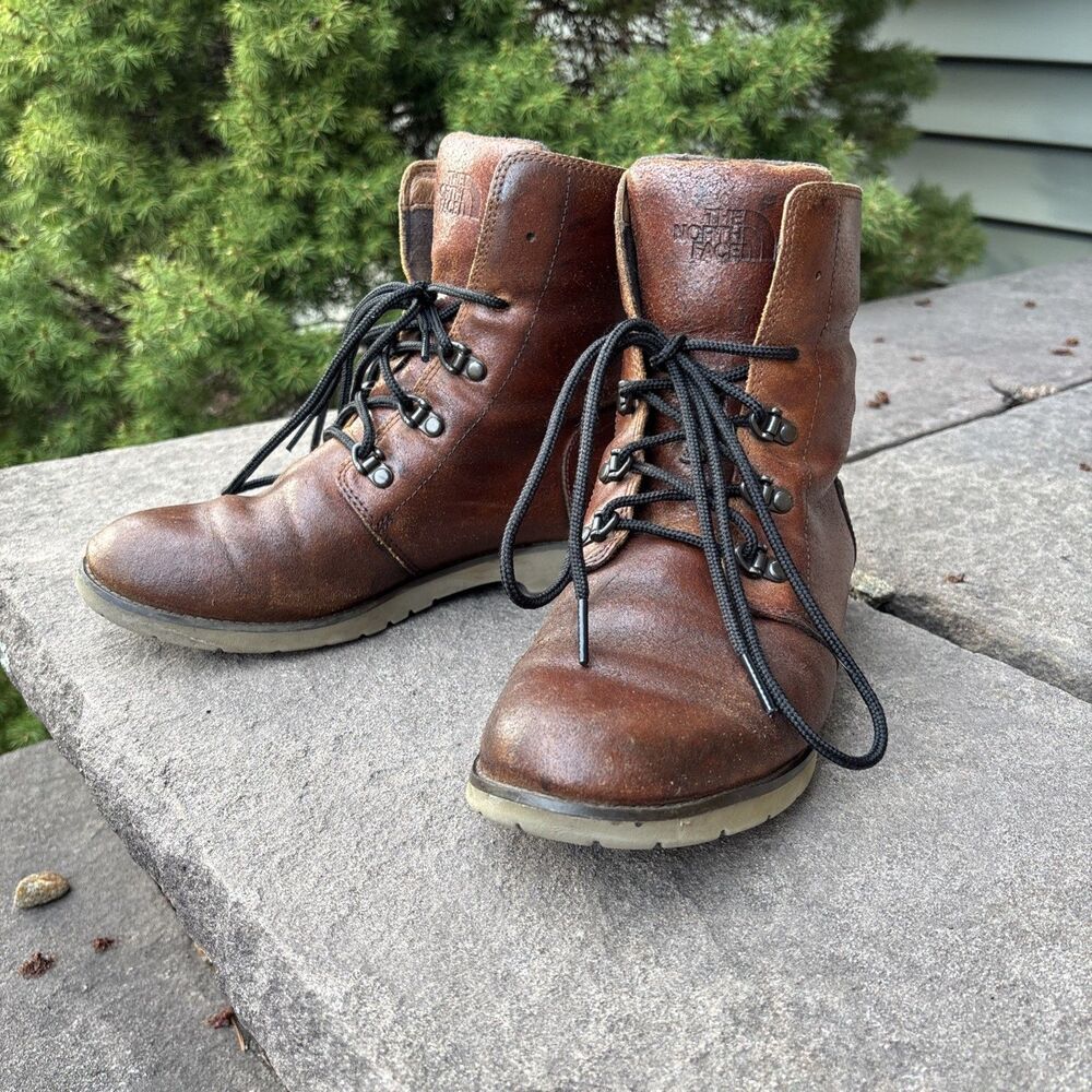 Women’s The North Face Ballard Lace Boots II Size 7 Brown Leather